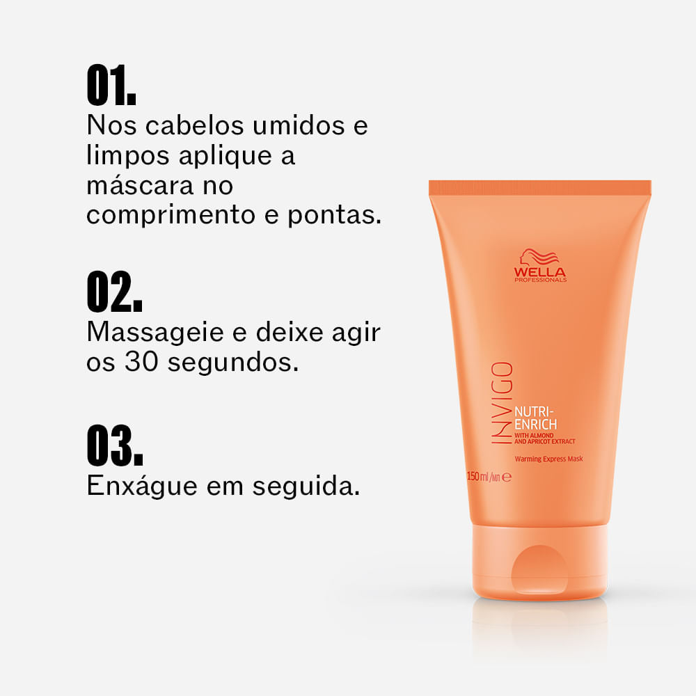 Wella Professionals Invigo Nutri Enrich Máscara de Aquecimento Express 150ml