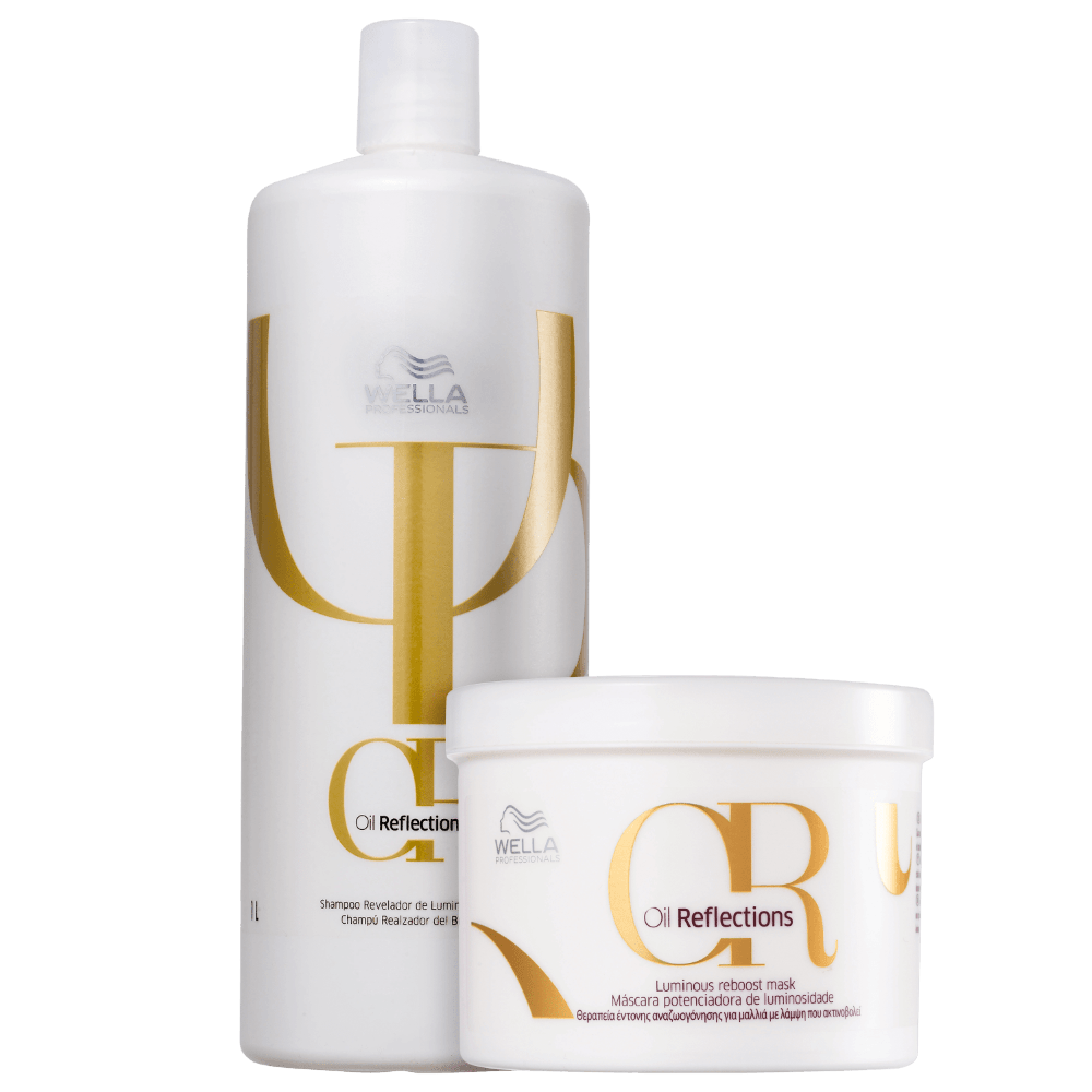 Wella Professionals Kit Oil Reflections Duo Shampoo 1000ml Máscara 500ml